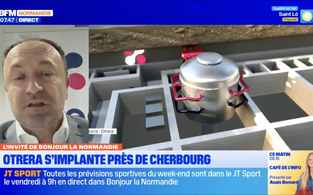 Jean-Éric Lucas invité de BFM Normandie revient sur l&rsquo;implantation d&rsquo;OTRERA dans le Cotentin